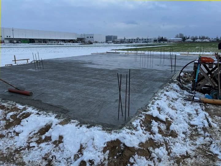 Płyta fundamentowa w Jankach